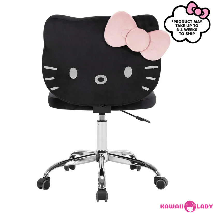 Kawaii Kitty Cat Swivel Vanity Chair