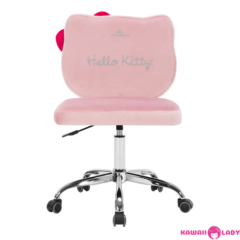 Kawaii Kitty Cat Swivel Vanity Chair