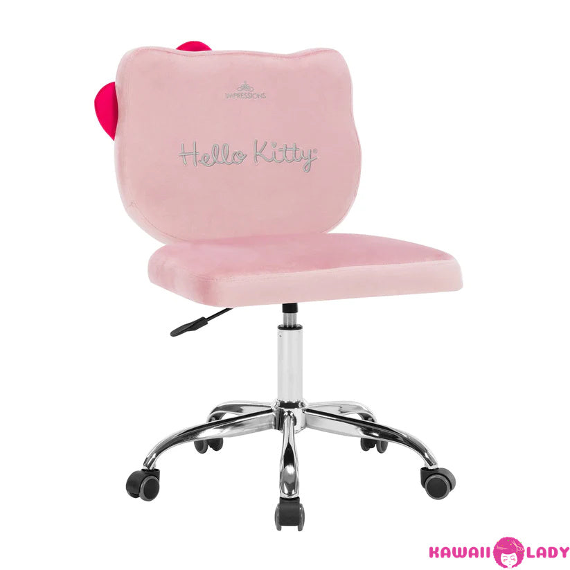 Kawaii Kitty Cat Swivel Vanity Chair