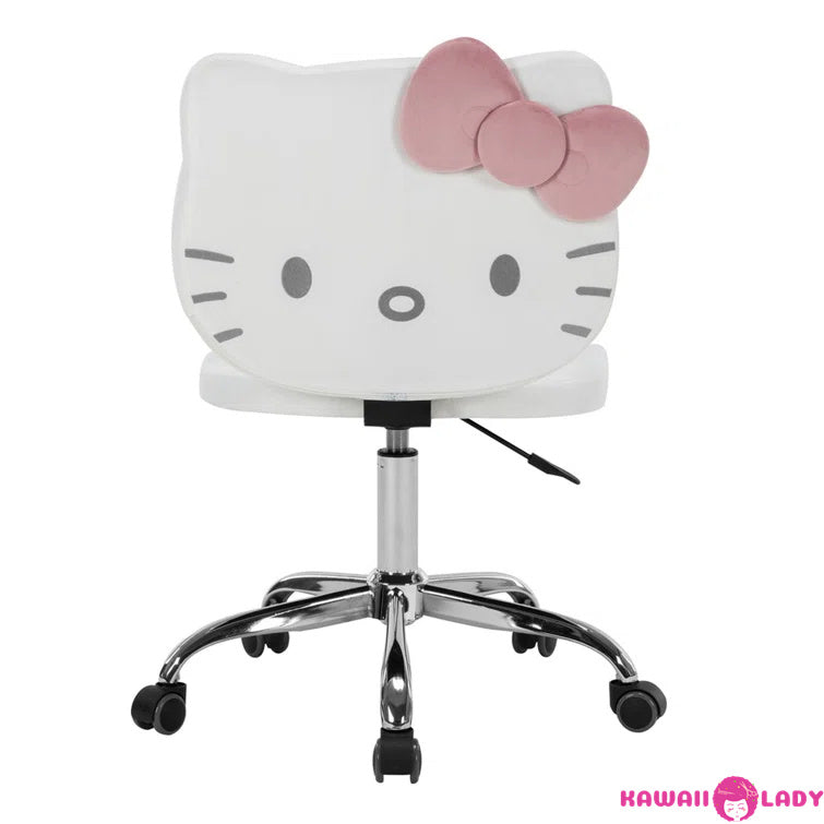 Kawaii Kitty Cat Swivel Vanity Chair