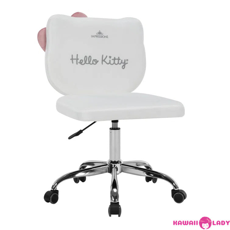 Kawaii Kitty Cat Swivel Vanity Chair